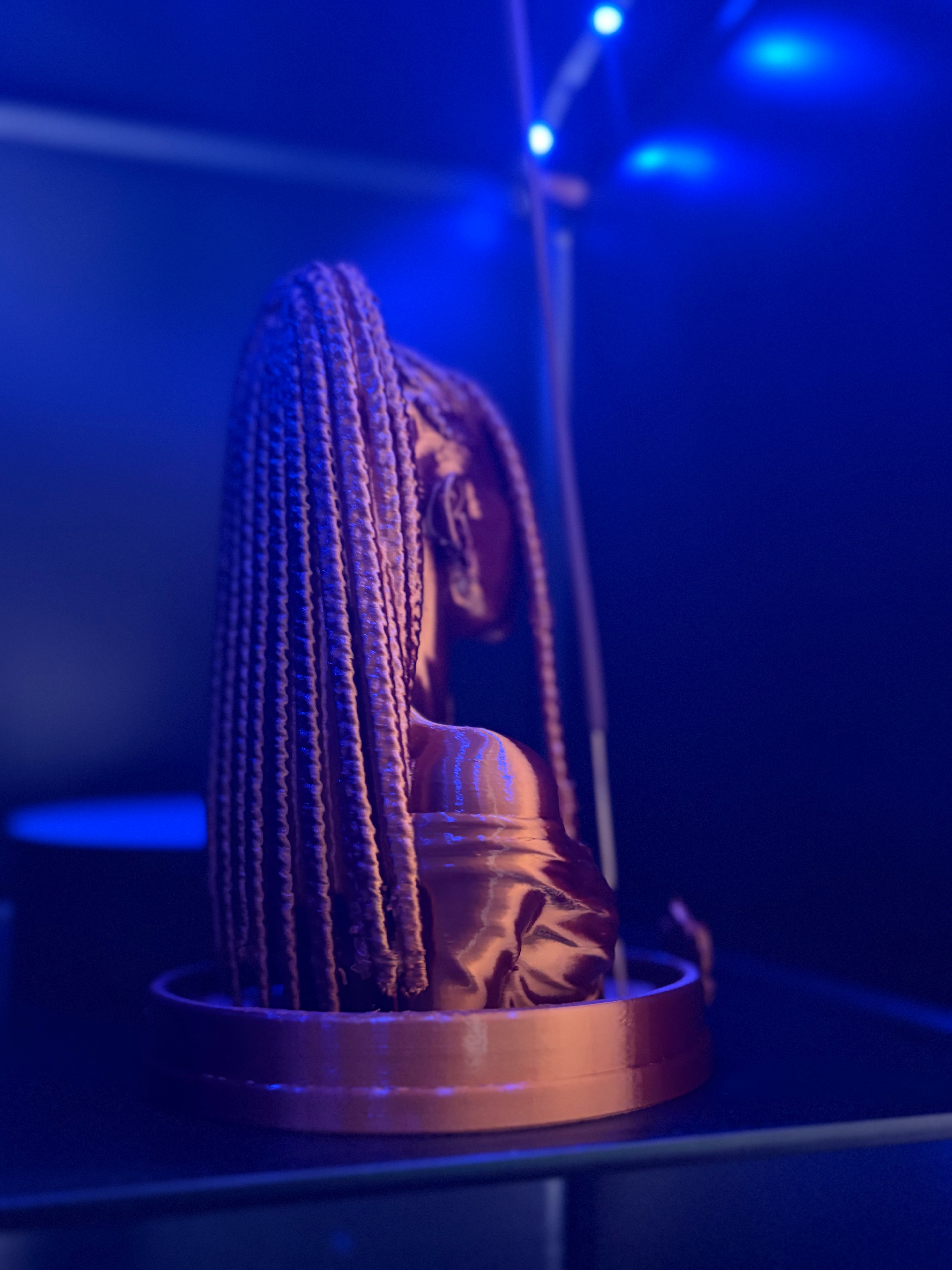 Braid Queen incense bust holder -Zuri
