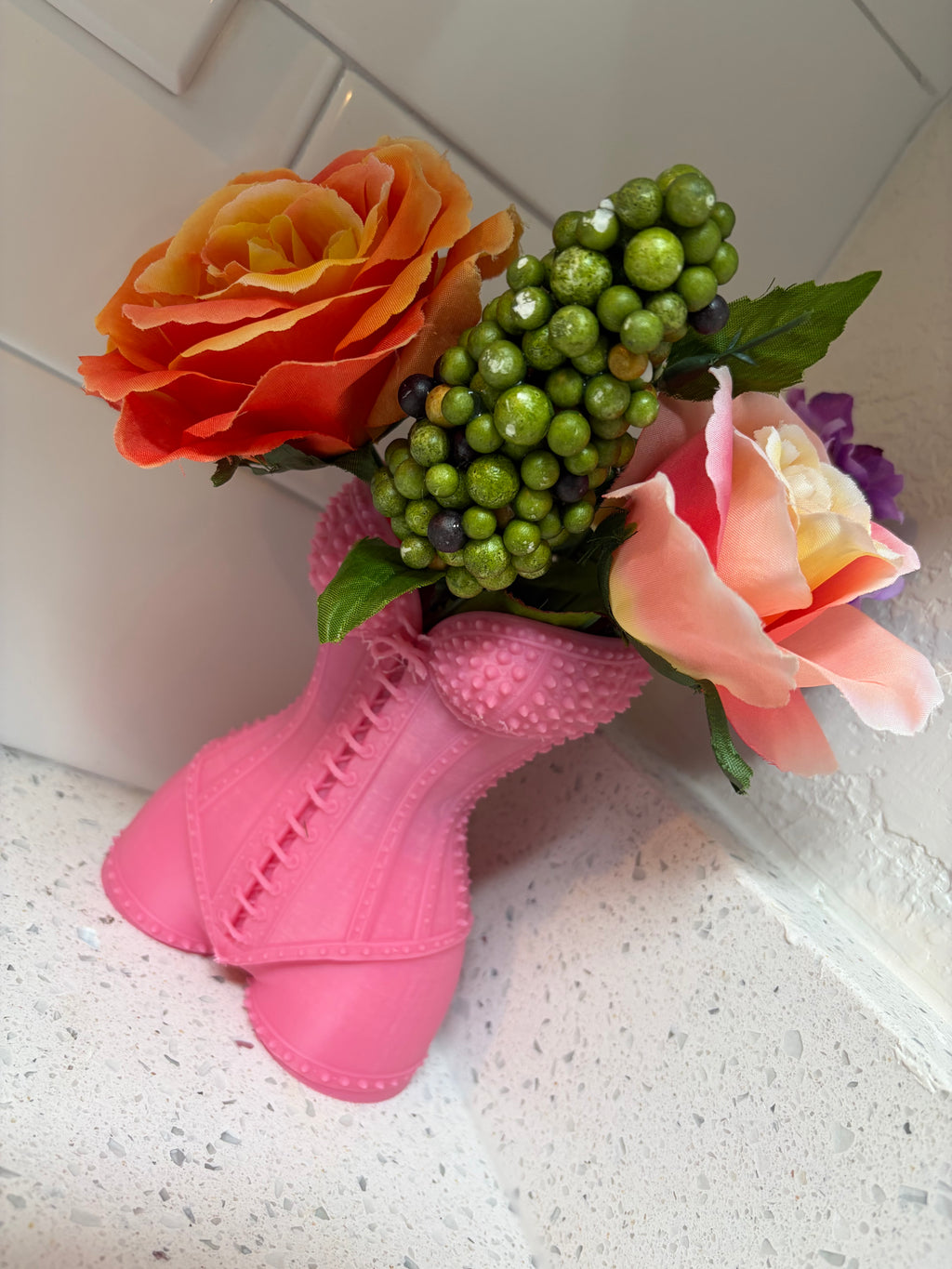 Spiked corset planter