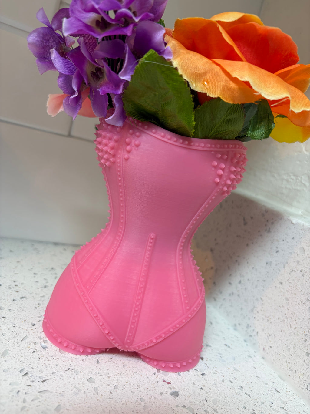 Spiked corset planter