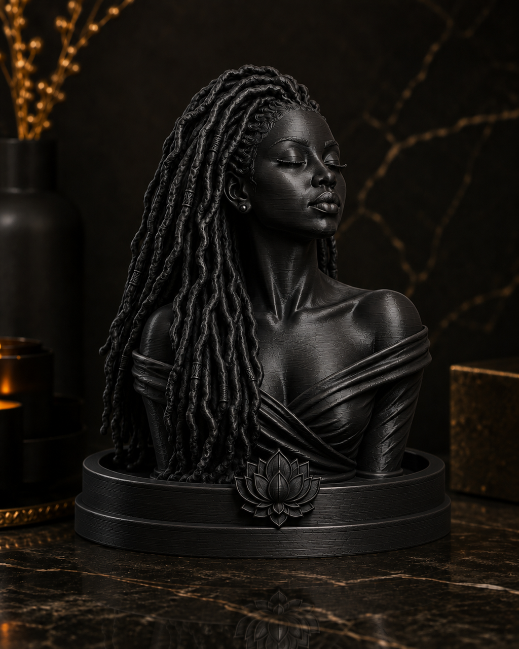 Loc Queen Incense Bust Holder – Amani