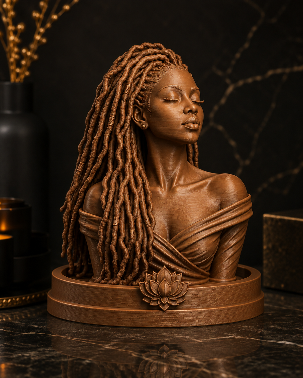 Loc Queen Incense Bust Holder – Amani