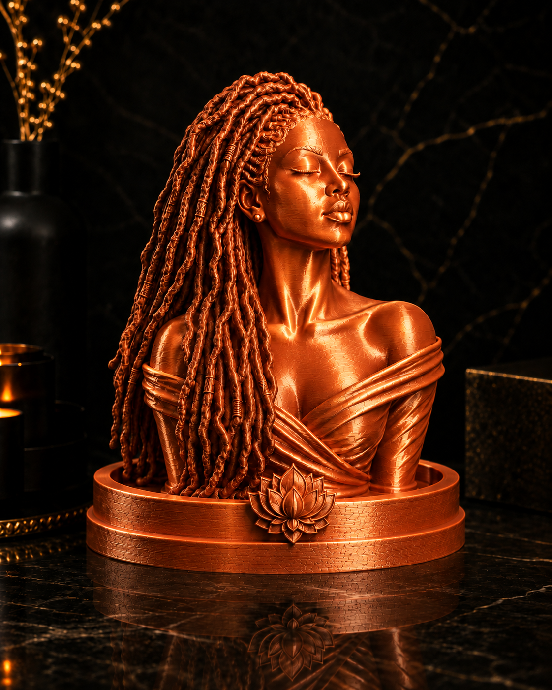 Loc Queen Incense Bust Holder – Amani