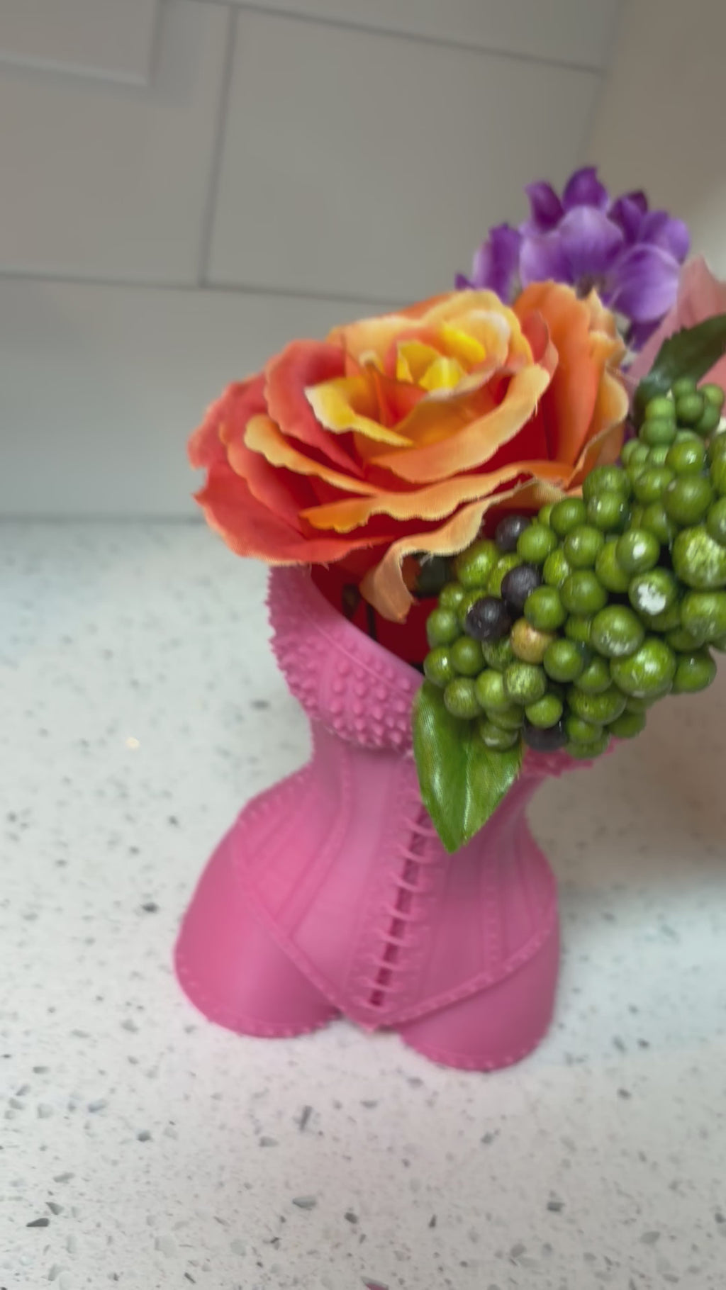 Spiked corset planter