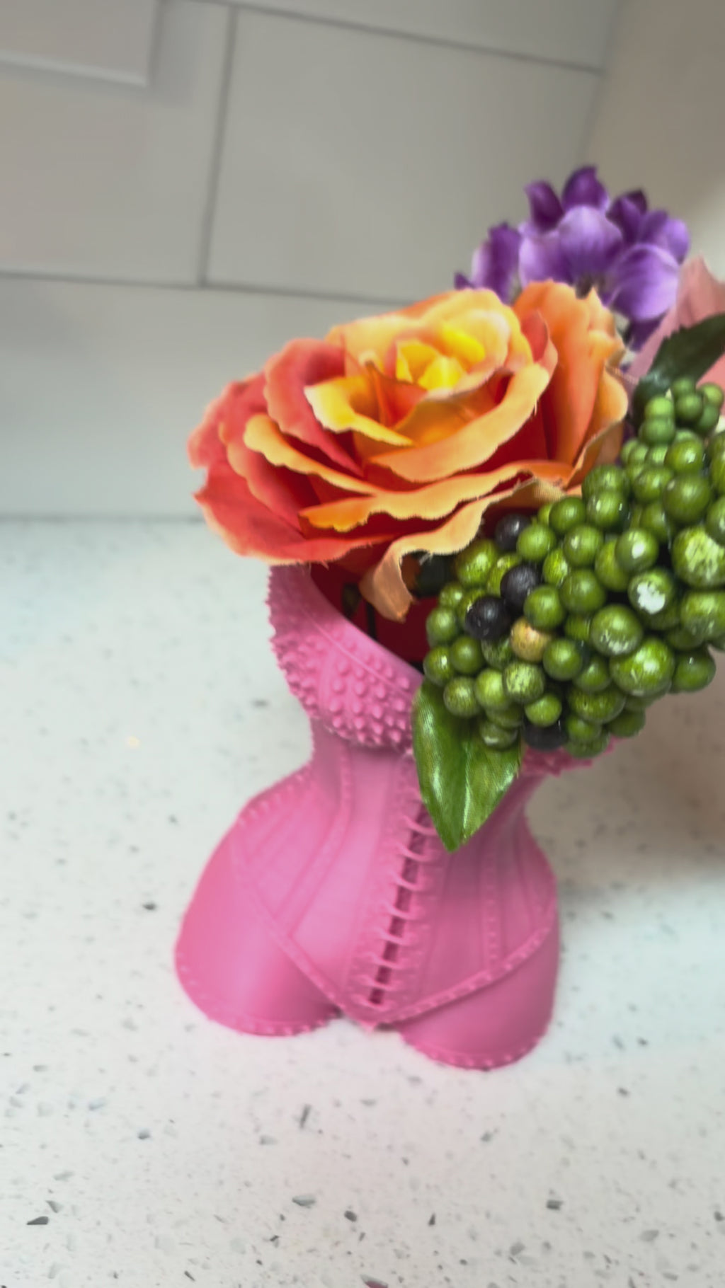 Spiked corset planter