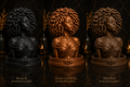 Afro Queen Incense Bust Holder – Ebony