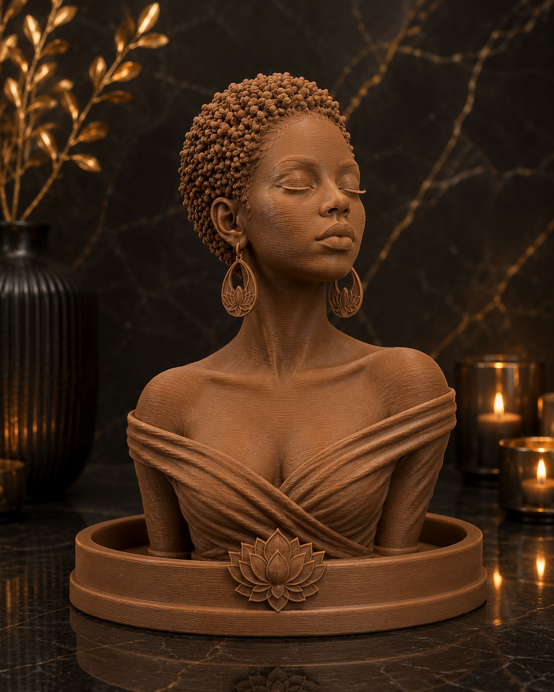 TWA Queen Incense Bust Holder – Sanaa