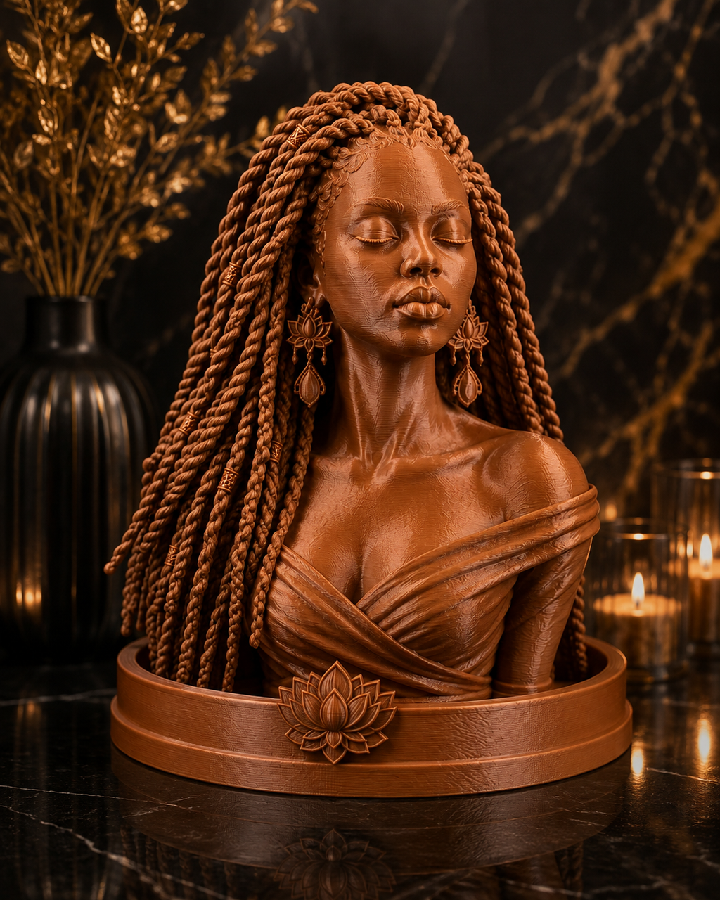 Twists Queen Incense Bust Holder – Imani